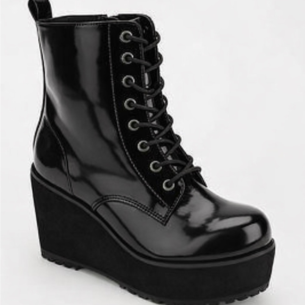 Shelley’s London Black Platform Boots